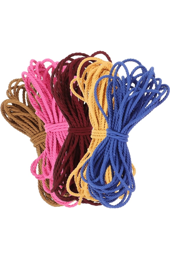 5Pcs Elastic Bracelet Rope Pink Rose Non Fading and Durable for DIY Crafting