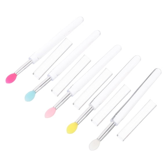 DINHEAROM 5Pcs Silicone Makeup Brush Eyeshadow Applicator for Professional Makeup Studios and Home Use