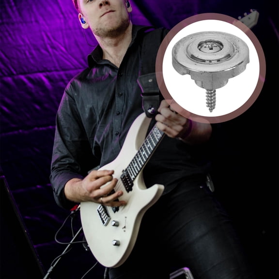 DINHEAROM 6Pcs Guitar String Tree for Bass Players Silver 3.00X3.00X2.60CM