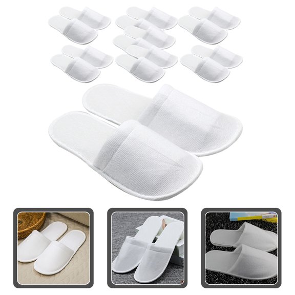 DINHEAROM 8Pairs Indoor Use Slipper with Non Slip Feature for Men and Women