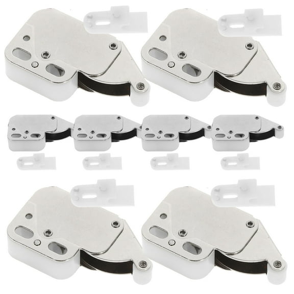 DINHEAROM 8Pcs Door Lock Latch Spring Loaded Cold Rolled Steel for Kitchen Cabinet Door
