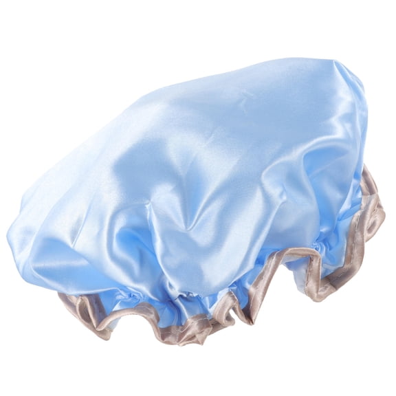 DINHEAROM Blue Bath Hat 1Pcs Oilproof and Reusable for Women Cooking