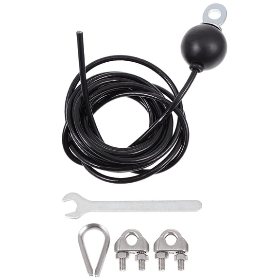 DINHEAROM Gym Equipment Rope Black Steel Wire Rope 1 Training