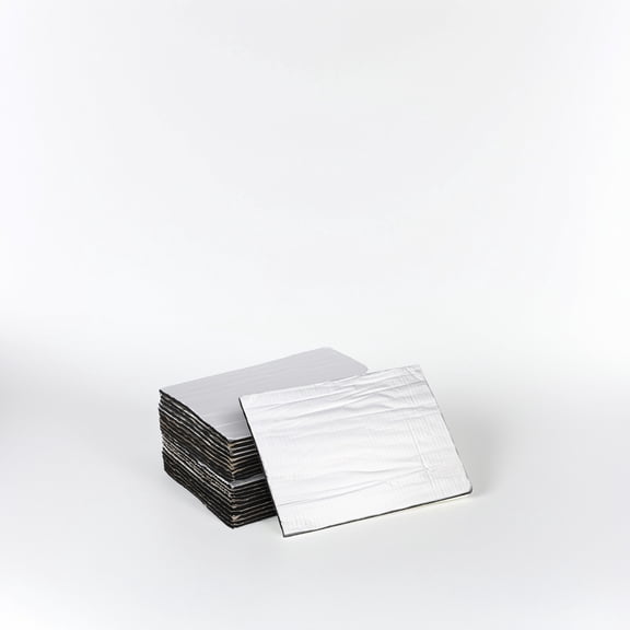 DINHEAROM Car Insulation Mat Silver Fiberglass Rubber Sponge Sound Proofing for Engine Heat Shield