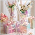 DINHEAROM Cellophane Wrapper Roll Multi Color with Glossy Surface and ...