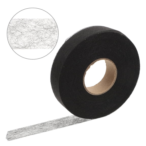 DINHEAROM Heat Bonding Tape Black Nonwoven Stable Bond for Home Projects