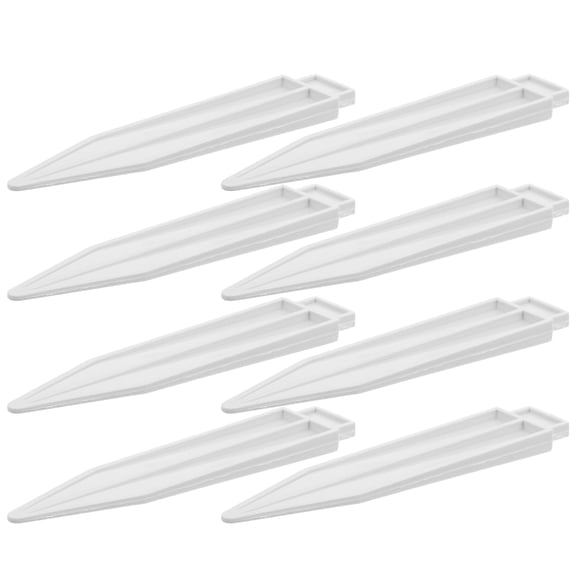 DINHEAROM Garden Fence Plug 8Pcs White PVC Narrow Fence Plugs for Indoor and Outdoor Use