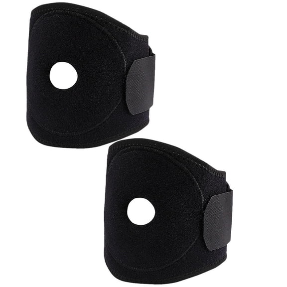 DINHEAROM Knee Pads for Cycling and Running 2Pcs Black 10.1x3.3in