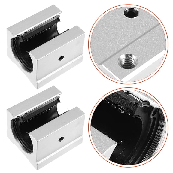 DINHEAROM Linear Motion Ball Bearings SBR20UU for High Precision Positioning in CNC Machines