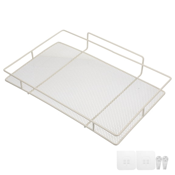 DINHEAROM No Drill Wall Shelf 1Pack 31X20X3CM In Size Iron Material For Tech Users Strong Bearing Capacity