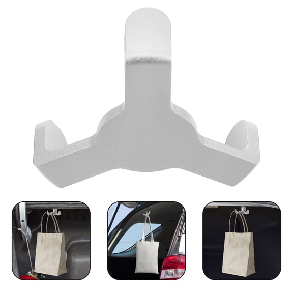 DINHEAROM Trunk Storage Hook Aluminum Alloy Silver 1Pcs