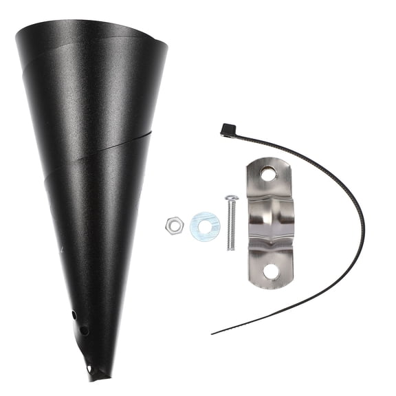 DINHEAROM Squirrel Stopper 1Set Durable Black Pvc Wrap Around for Bird Feeder Protection 11.79X11.79X4.72in