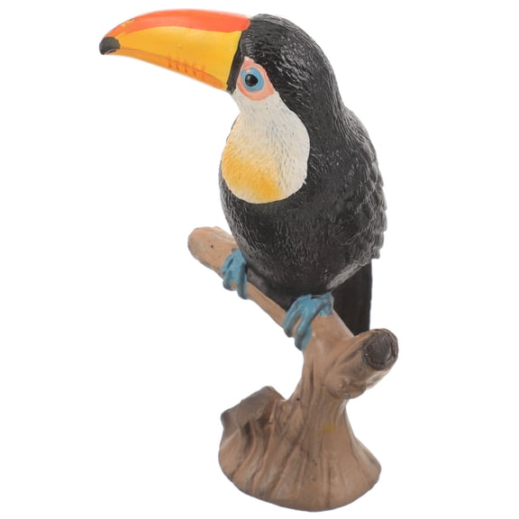 DINHEAROM Toucan Statues PVC Material Assorted Decoration 9.5x6x4 in 1Pack