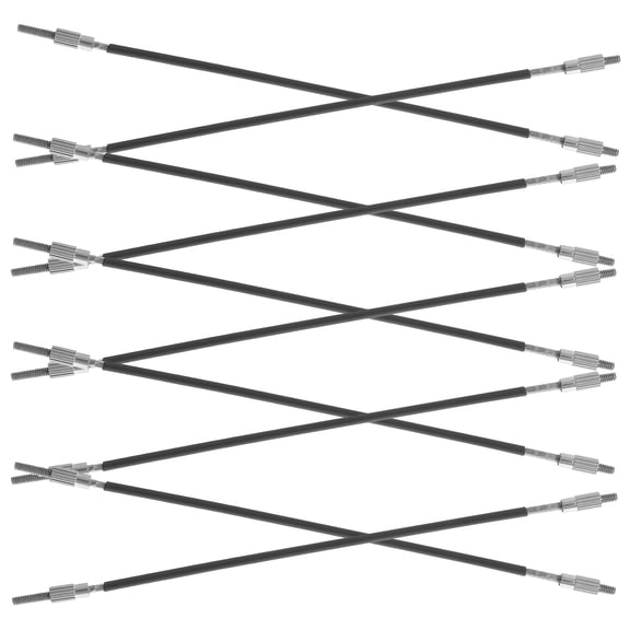 DINHEAROM 10pcs Violin Tailgut Tail Gut Metal Resonance Enhancement Violin Tailpiece For Musical Performance