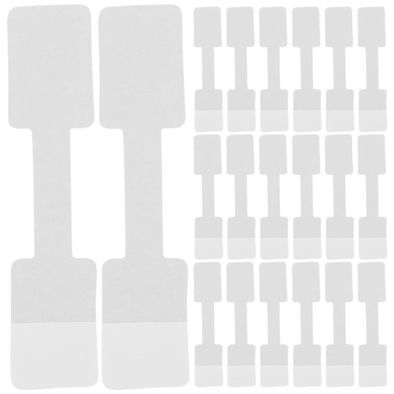 DINHEAROM White Paper Jewelry Price Tags 100 Pcs for Retailers Craftsmen Everyday Use Rings Bracelets Office Items