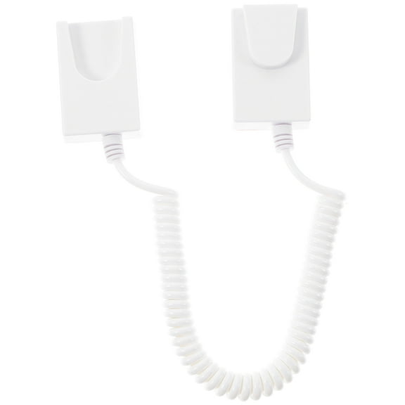 DINHEAROM White Plastic Remote Control Tether Strap 1 Piece for Home, Hotel, Office Use