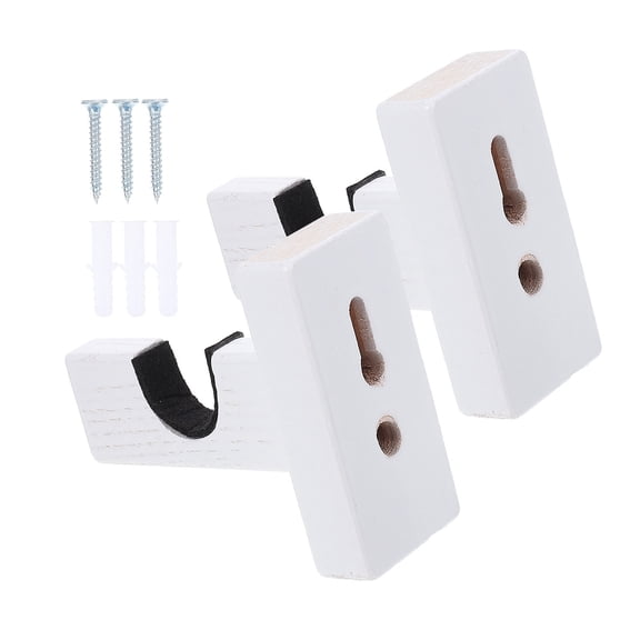 DINHEAROM Wooden Bat Racks Wall Mounted for Baseball Bats 1 Pair