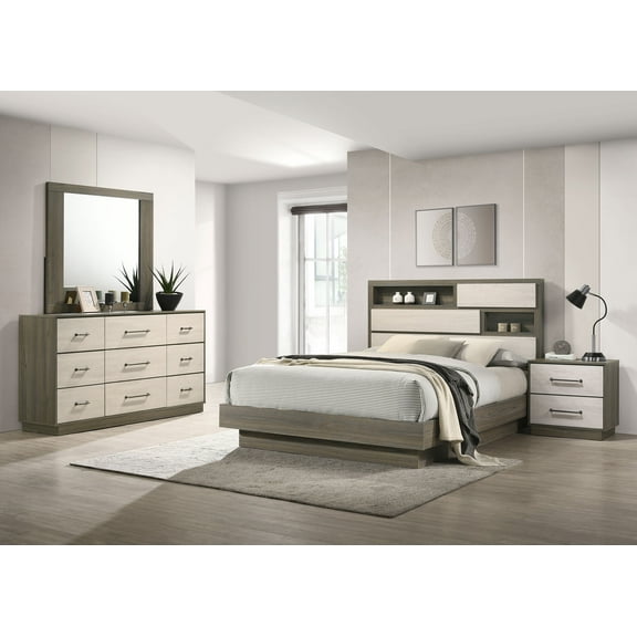 Fenwick 4-piece California King Bedroom Set Grey Oak