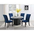 thumbnail image 1 of DINING TABLE & 4 BLUE CHAIRS, 1 of 2