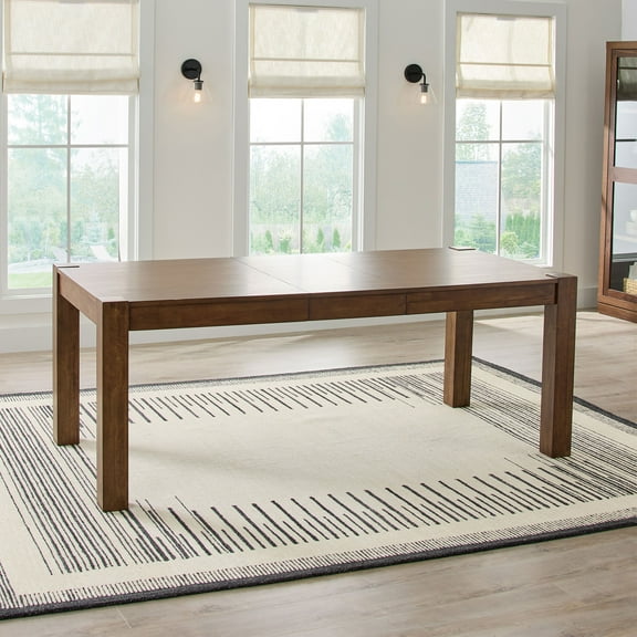 Better Homes & Gardens Bryant Solid Wood Extendable Dining Table, Walnut Finish