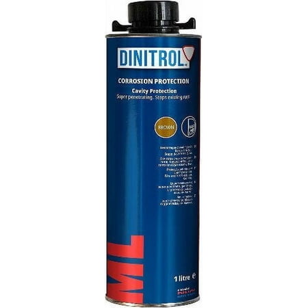 DINITROL ML Brown - Oil Based Penetrating Cavity Wax - Stops Advanced Corrosion - Rustproofing 1L Can