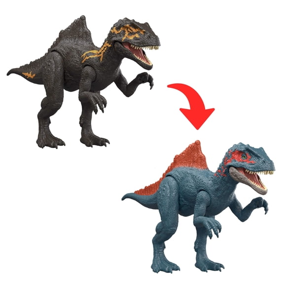 Jurassic World Dino Reveal Deluxe Concavenator Action Figure, Peel Off Color Change Toy
