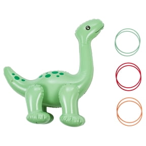 Inflatable Dinosaur Ring Toss Party Game, Multicolor, 7 Pieces, by Way To Celebrate