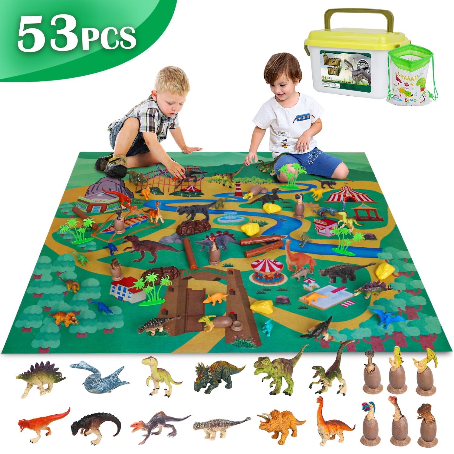 DINORUN Dinosaur Toy For Kids Realistic Figures Dinosaur Gifts For Boys Girls and Toddlers Age 3