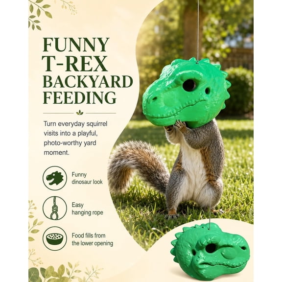 DINOSAUR HEAD SQUIRREL FEEDER Classroom Behavior Reward System For Elementary Teachers Motivating Students With Wildlife Viewing