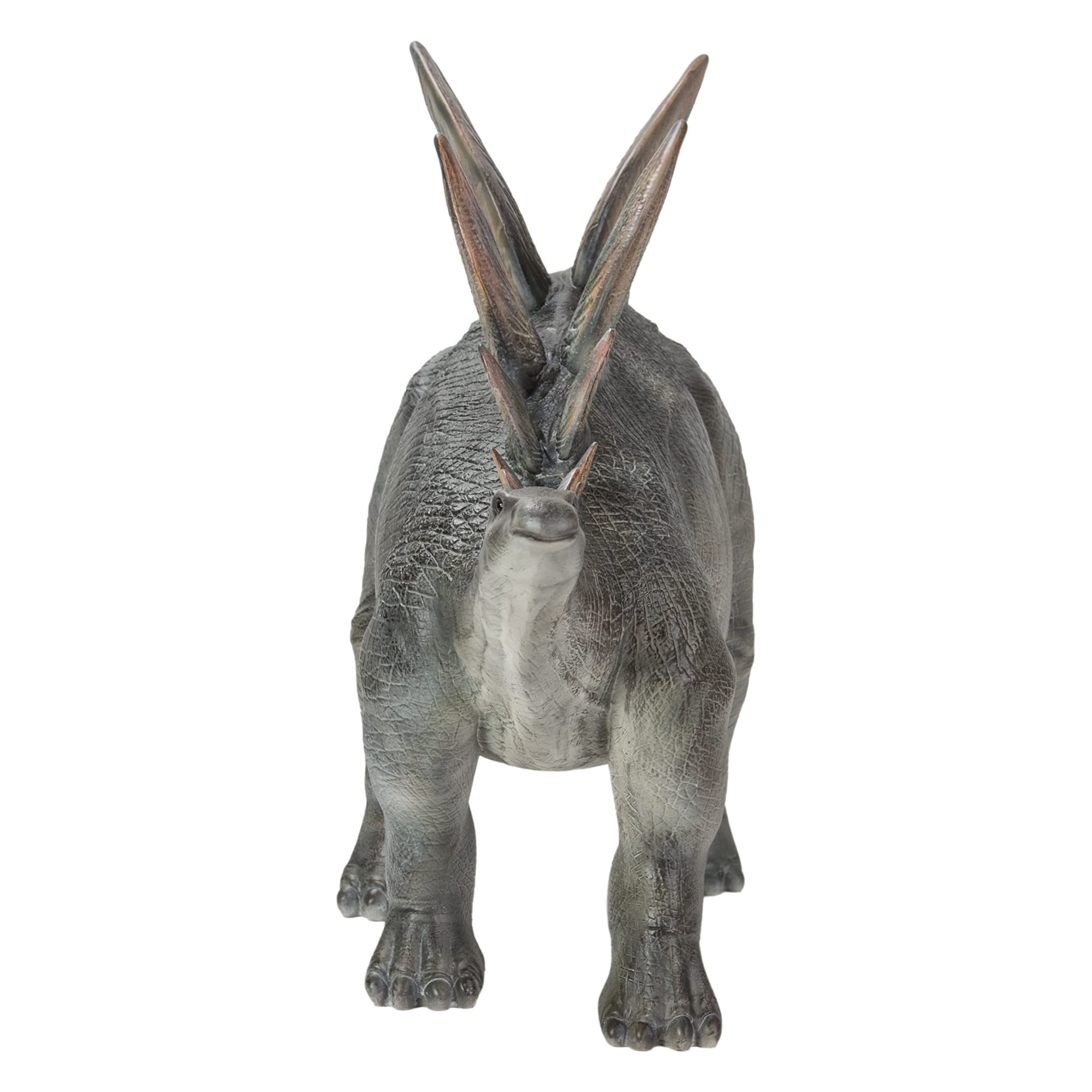 Gray Polyresin Dinosaur Stegosaurus Sculpture for Home and Garden