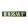 thumbnail image 1 of DINOSAUR Vintage Plastic Street Sign t-rex bones paleontologist museum pre | Indoor/Outdoor |  36" Wide, 1 of 4
