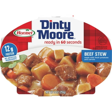 DINTY MOORE Beef Stew, Shelf Stable, 9 oz Plastic Microwaveable Tray