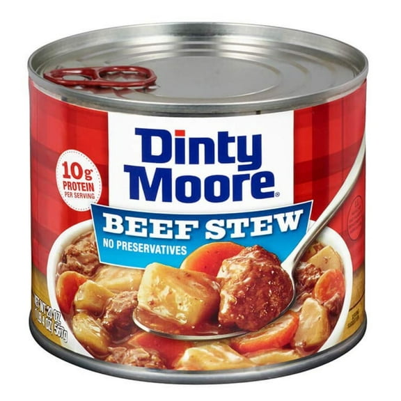 DINTY MOORE Beef Stew with Fresh Potatoes & Carrots 20 Ounce with BONUS Sunshine's Spot Pouche