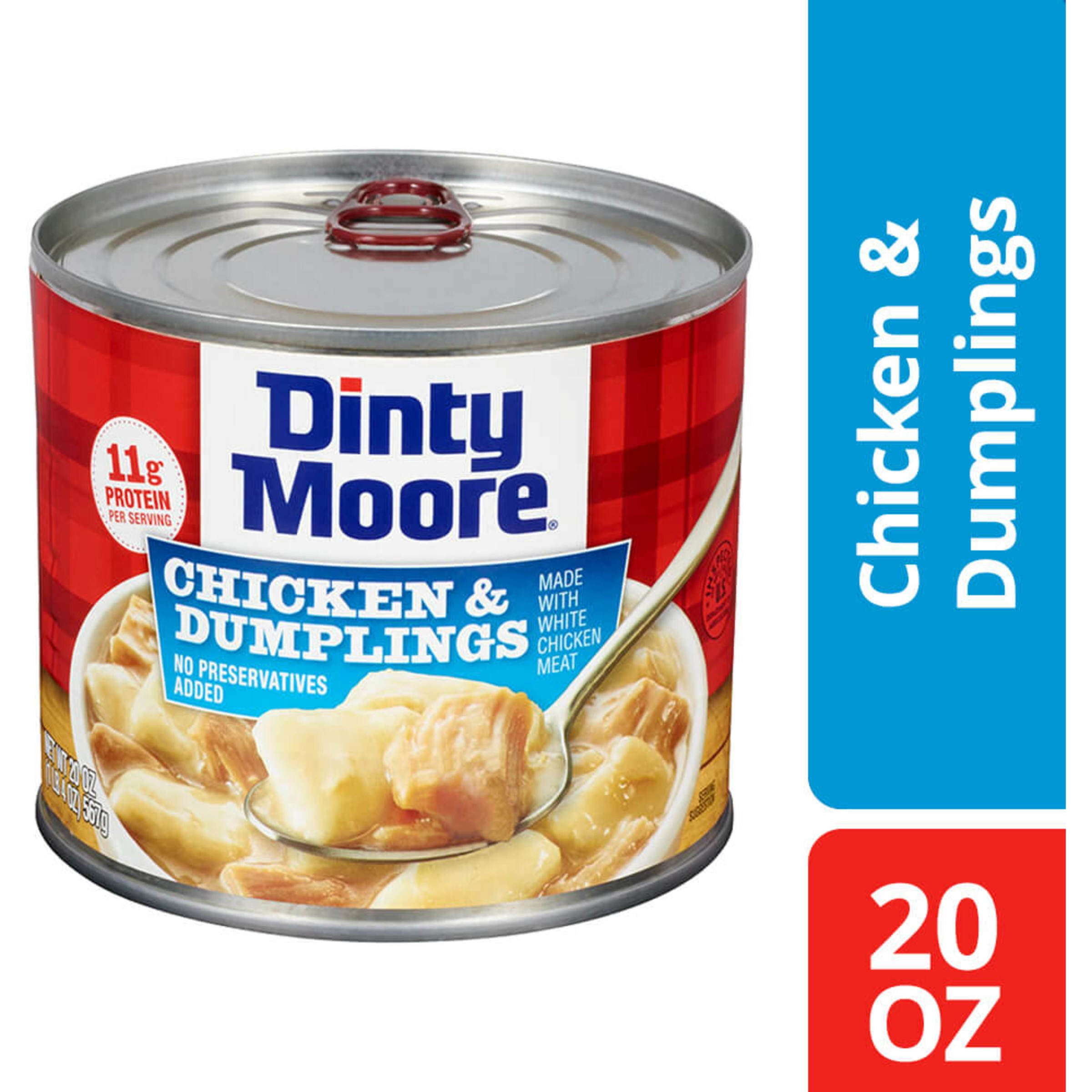 (8 pack) DINTY MOORE Chicken &amp; Dumplings, Shelf Stable, 20 oz Steel Can ...