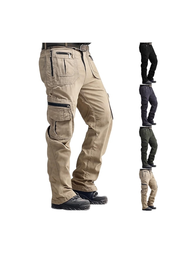 Carpenter Pants for Men Straight Leg Multi Pockets Cargo Pants Loose Fit Comfy Trousers Construction Work Pants for Men