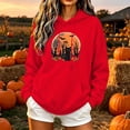 thumbnail image 1 of DIOAZUD Halloween Sweatshirts Women Spooky Ghost Graphic Pullover Hoodies Stretch Loose Fit Long Sleeve Sweater Tops Halloween Costumes, 1 of 5
