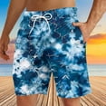 thumbnail image 1 of DIOAZUD Hawaiian Swimming Shorts for Men Quick Dry Swim Trunks Big and Tall Beach Shorts Tie Dye Print Swimming Trunks Drawstring Elastic Waist Swimwear with Pockets, 1 of 7