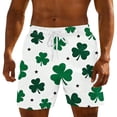 thumbnail image 1 of DIOAZUD Men Swim Trunks Big and Tall Drawstring Waist Swimming Trunks Loose Fit St Patricks Day Beach Vacation Board Shorts with Pockets, 1 of 6