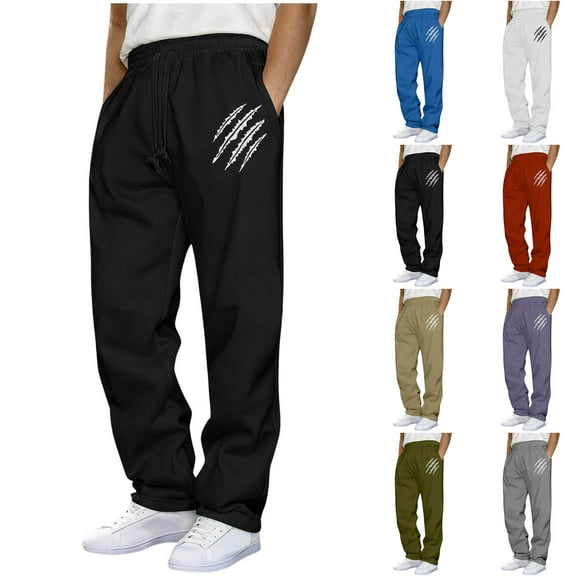 DIOAZUD Mens Athletic Sweatpants Drawstring Waist Workout Long Pants Loose Fit Lightweight Casual Sweatpant Running Sport Sweat Pants