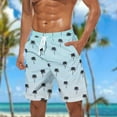 thumbnail image 1 of DIOAZUD Mens Beach Shorts Big and Tall,Men's Swim Trunks Palm Tree Printed Quick Dry Board Shorts with Pockets Drawstring Elastic Waist Bathing Suits Hawaiian Beachwear with Pockets, 1 of 5