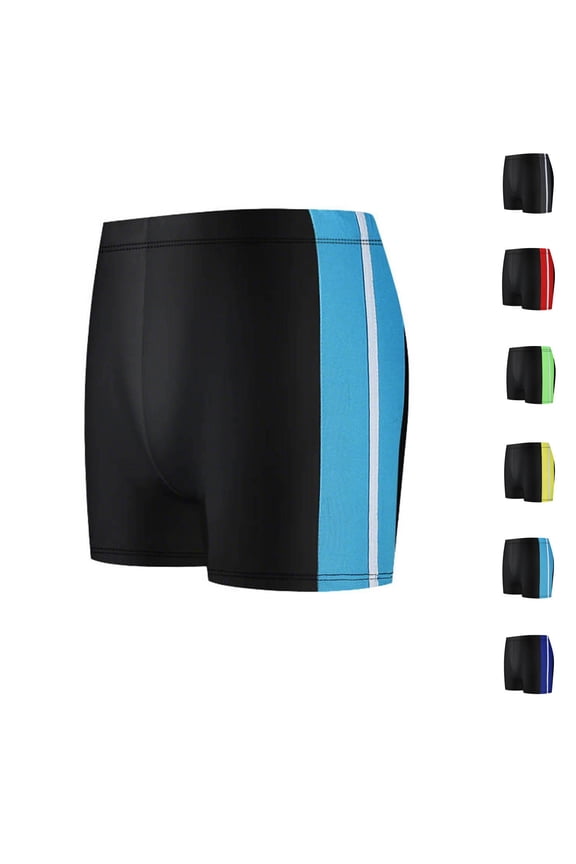 Mens Swim Trunks with Mesh Liner Drawstring Waist Swimming Trunks Lightweight Hot Spring Beach Vacation Bathing Shorts Blue Free Size