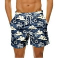 thumbnail image 1 of DIOAZUD Mens Tropical Shorts Big and Tall Quick Dry Swim Trunks Summer Hawaiian Beach Shorts with Pockets Comfy Drawstring Elastic Waisted Board Shorts, 1 of 4