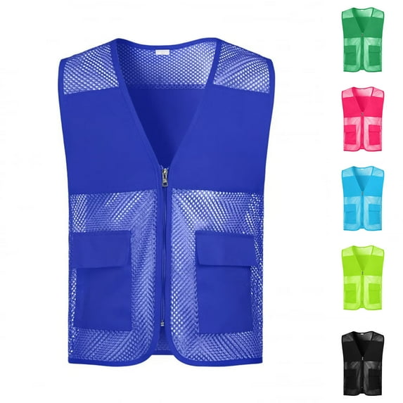 DIOAZUD Mesh Breathable Fishing Vest for Women Men Multi-Pockets Travel Hiking Vests for Adults Summer Lightweight Vest