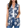 thumbnail image 1 of DIOAZUD Sleeveless Cardigan Vest for Women Open Front Boho Style Cardigans with Pockets Lightweight Casual Floral Print Vests, 1 of 7