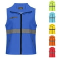 thumbnail image 1 of DIOAZUD Women Hi-Vis Reflective Safety Vest Plus Size Reflective Striped Night Fishing Vest Breathable Lightweight Vests, 1 of 5
