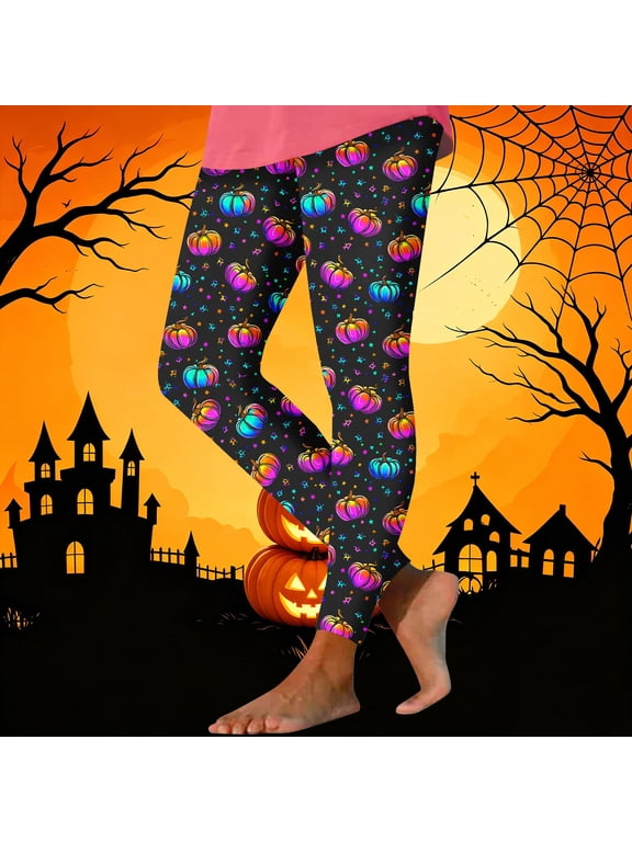 Women's Halloween Yoga Pants High Waisted Leggings Stretch Workout Running Tights for Fall Festival Daily Wear