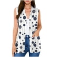 thumbnail image 1 of DIOAZUD Women's Open Front Print Vest Cardigans Lightweight Casual Sleeveless Cardigan with Pockets for Spring Summer Layering, 1 of 7