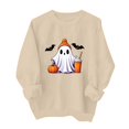 thumbnail image 1 of DIOAZUD Womens Halloween Sweatshirts Plus Size Ghost Graphic Pullovers Fall Classic Round Neck Long Sleeve Sweater Tops Halloween Costumes, 1 of 5