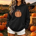 thumbnail image 1 of DIOAZUD Womens Halloween Sweatshirts Plus Size Pumpkin Graphic Pullover Hoodies Stretch Classic Long Sleeve Sweater Tops Halloween Clothes, 1 of 5