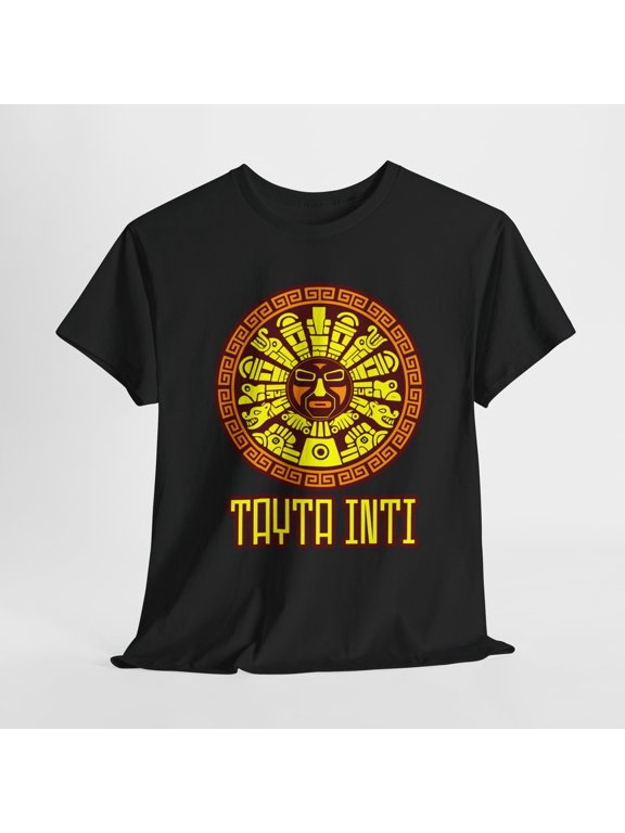 DIOS SOL PERU TAYTA INTI DISK INKA PERUVIAN Unisex Heavy Cotton Tee